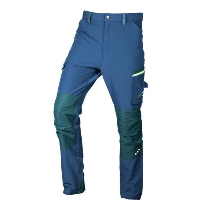 Spodnie robocze MixiMatch, 4 way stretch, granatowo‑zielone, rozmiar XXXL