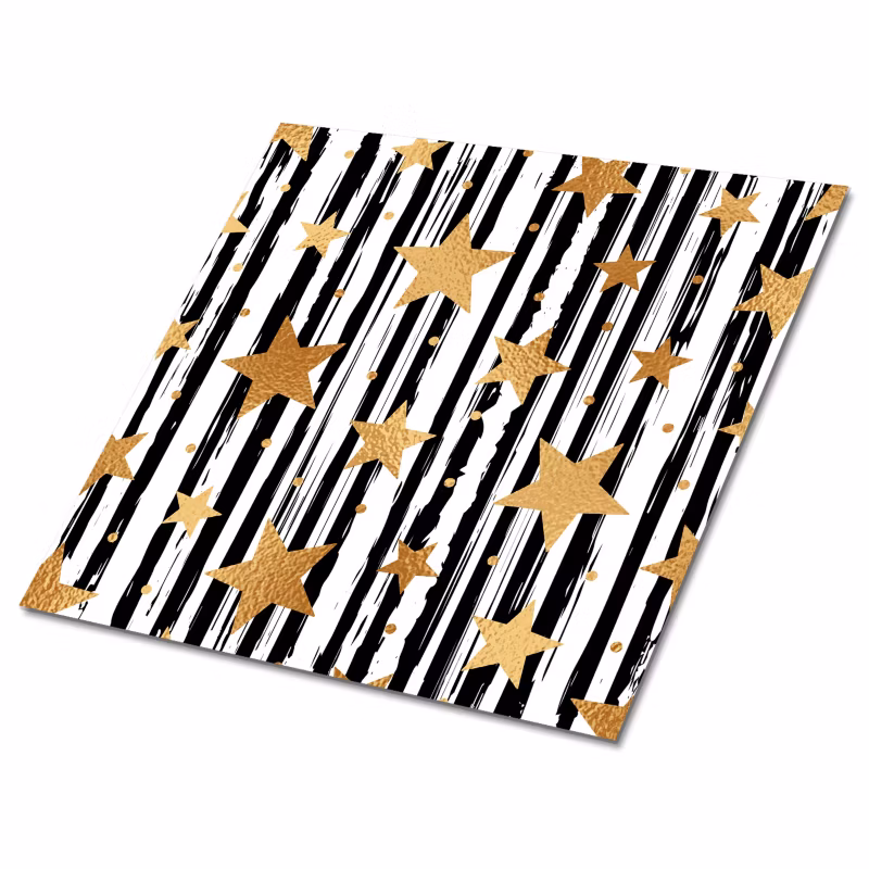 Kafelki samoprzylepne Tulup 30×30 cm linie i gwiazdy 9 szt.