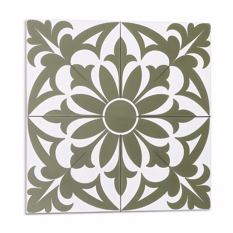 Kafelki samoprzylepne Wallfluent 20×20 cm Wzór florystyczny z liśćmi 20 szt.