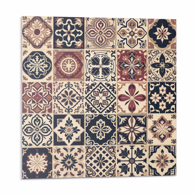 Kafelki samoprzylepne Wallfluent 50×50 cm Kaflowe mozaiki w desenie 4 szt.