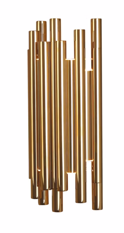 Kinkiet Maxlight Organic złoty LED 8W 3000K 360lm IP20 wym: 43 x 19 x 10 cm – 1 szt.