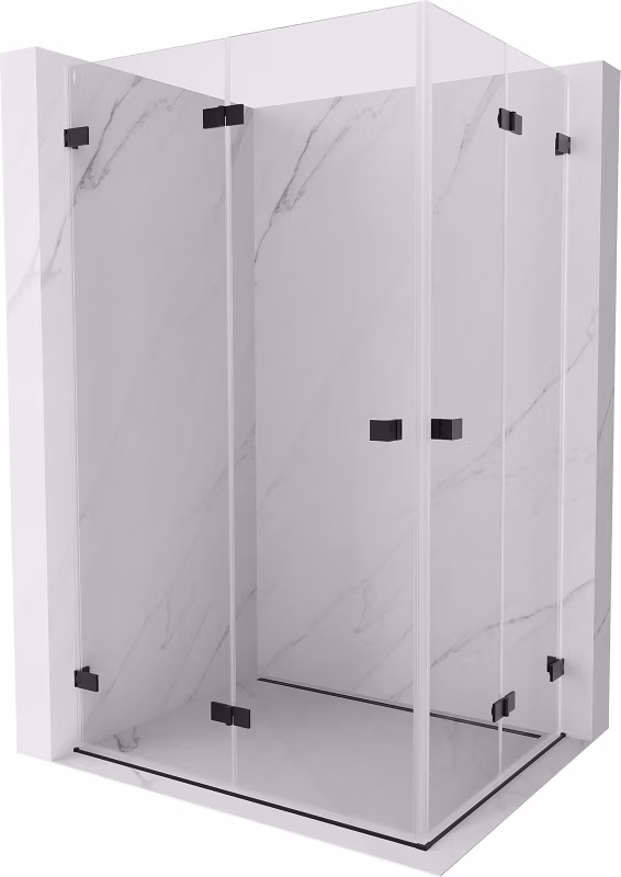 Kabina prysznicowa Mexen Lunar-F czarna 95×70 cm 1 szt.