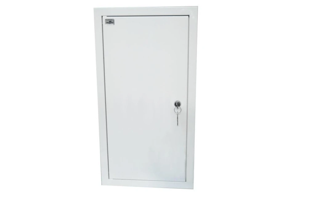 Rozdzielnia podtynkowa metalowa 1 X TL 3F + 11 zabezpieczeń zamek pełne drzwi RAL 9003 A‑RW12E/PD