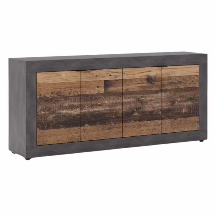 Komoda Drewniana BLAGO Dąb Grafit Mebel Elite Do Salonu 1 szt