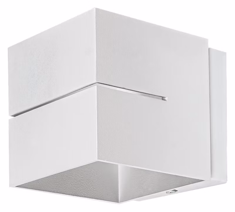 Kinkiet ścienny Rabalux Kaunas biały styl nowoczesny 1 x G9 x 10W IP20 wym: 9,6 x 9,6 x 12 cm – 1 szt.