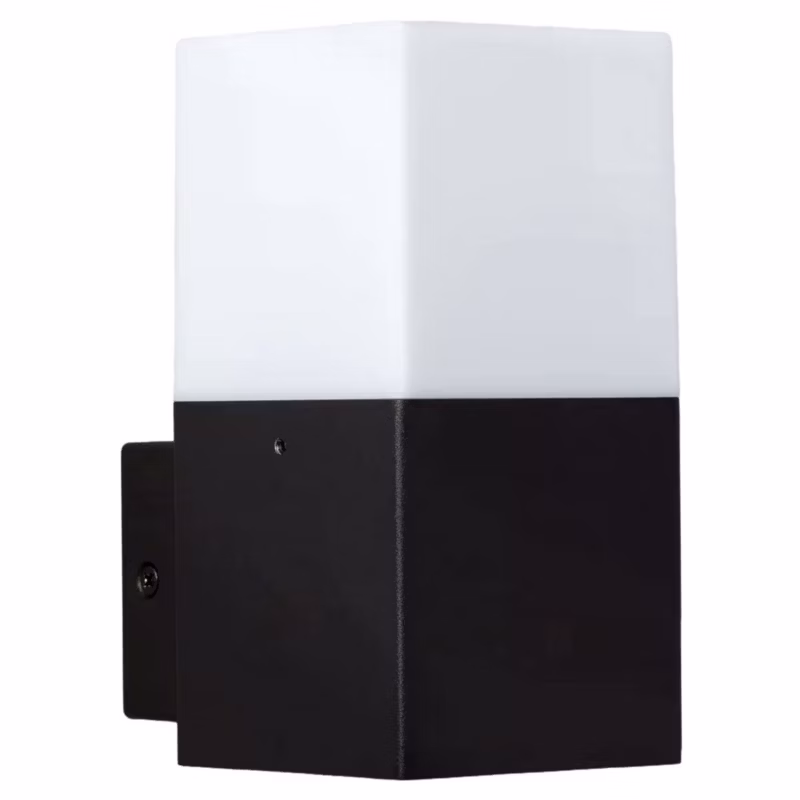 Kinkiet ścienny zewnętrzny Abruzzo Nicolo czarno-biały 1 x E27 x 40W IP54 wym: 16 x 8 x 11 cm – 1 szt.