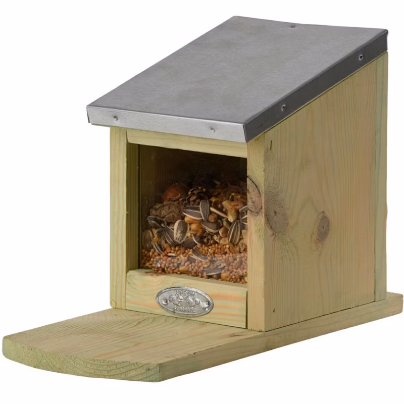 Karmnik dla wiewiórek domek Esschert Design brązowy drewniany 12,6×25,4xh18,9 cm 1 szt.