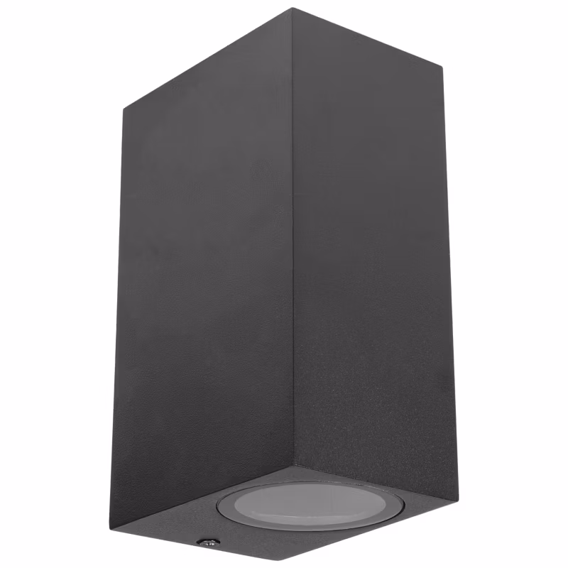 Kinkiet ścienny zewnętrzny GU10 LED MasterLED Lida 15cm IP44 lampa elewacyjna czarna 1 szt.