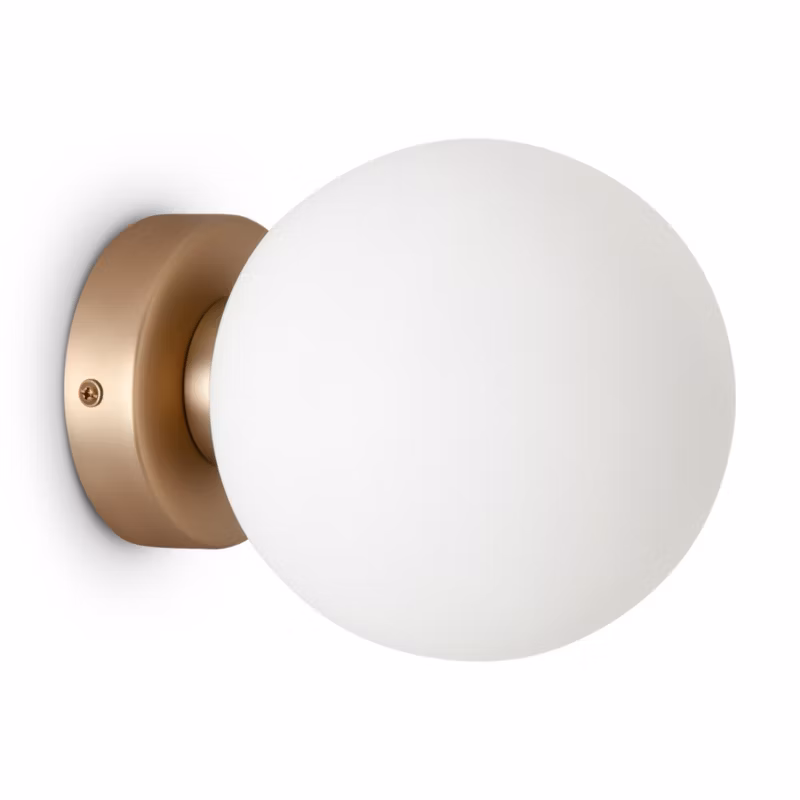 Kinkiet ścienny Maytoni Basic Form mosiężno-złoty 1 x E14 x 40W IP20 wym: 15 x 15 x 18 cm – 1 szt.