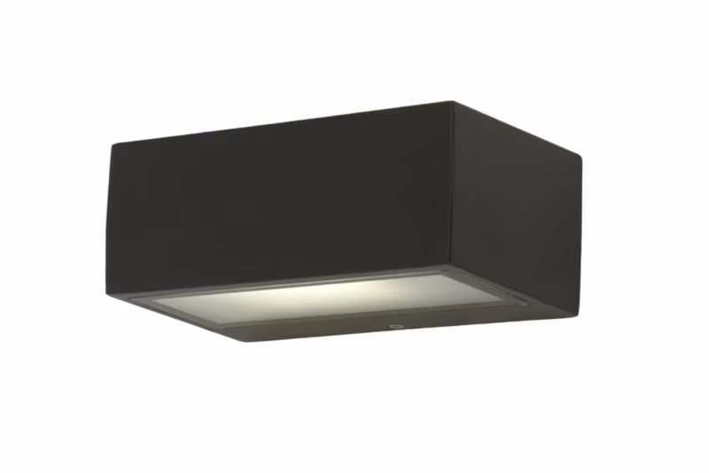 Kinkiet zewnętrzny Lutec GEMINI ciemny szary 1xE27x40W IP44 wym:7x17x11,1cm – 1 szt.
