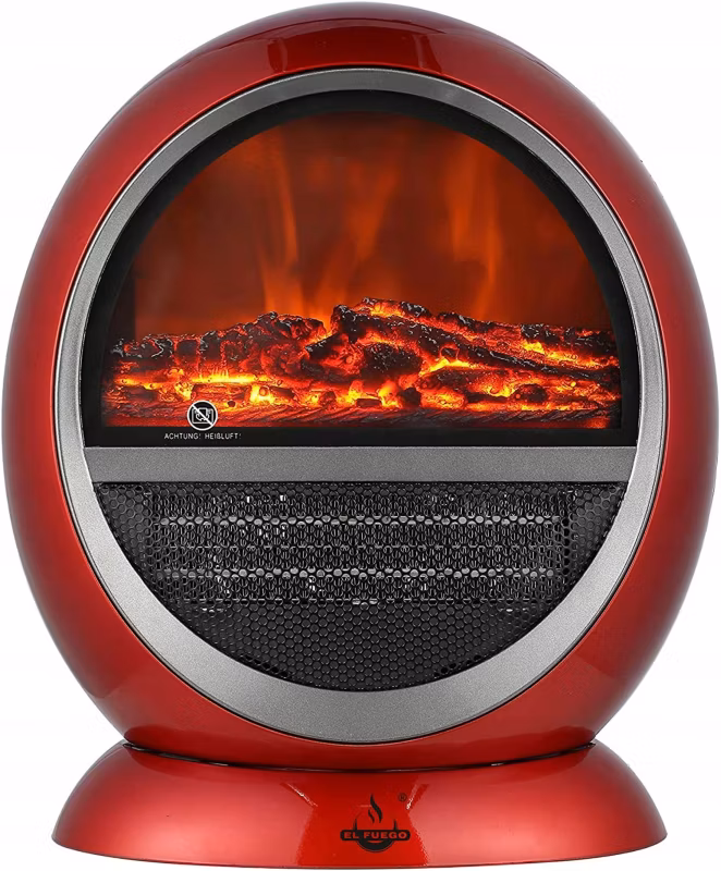 Kominek elektryczny EL FUEGO czerwony 1 szt