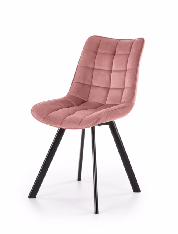 Krzesło Halmar tapicerowane K332 VELVET różowe 1 szt