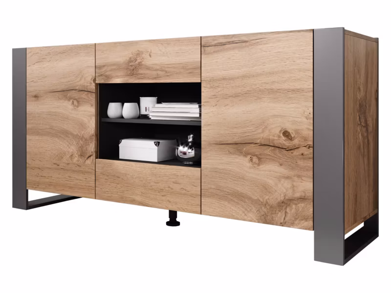 Komoda MIRJAN 24 Wood wotan/antracyt 1 szt.