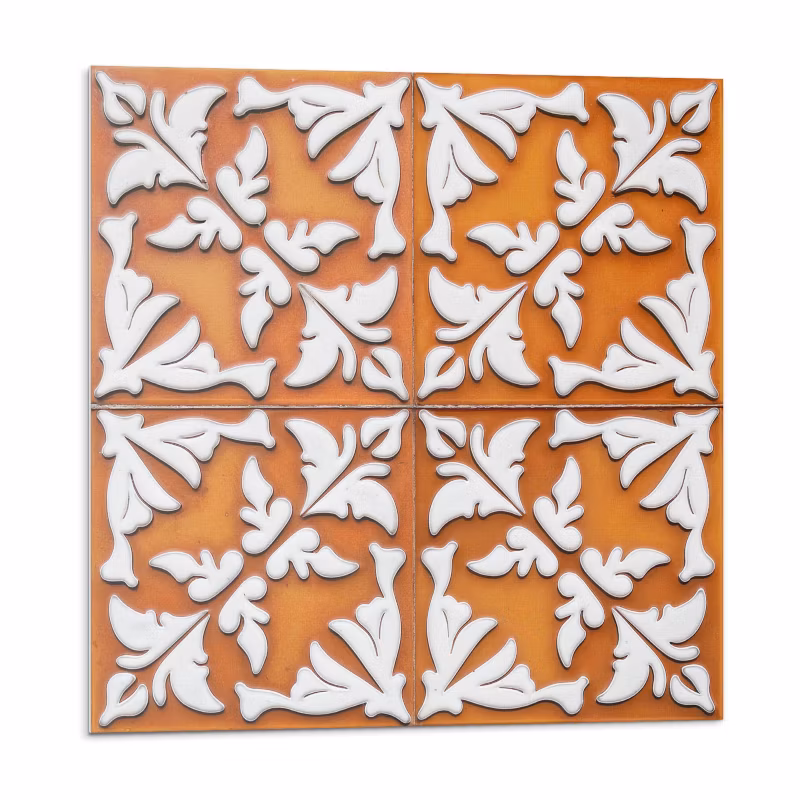 Kafelki samoprzylepne Wallfluent 50×50 cm Motyw florystyczny na kafelkach 4 szt.