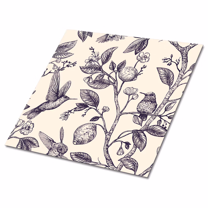 Kafelki samoprzylepne Tulup Ptaki na gałęzi 30×30 cm 9 szt.