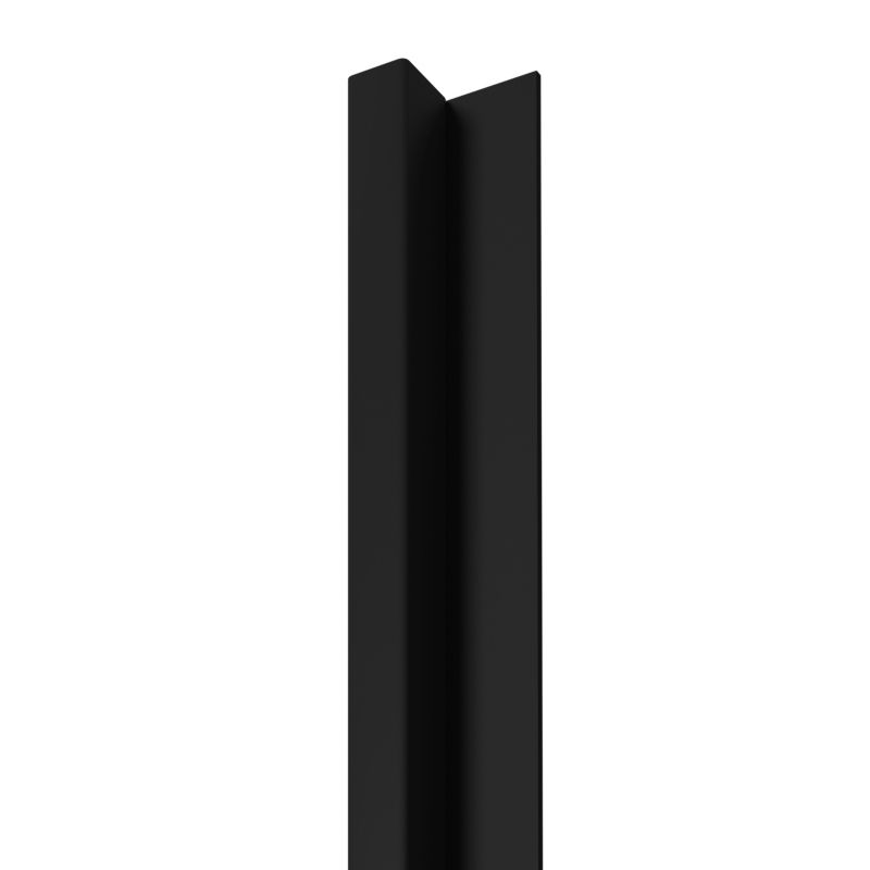 Lamel ścienny na czarnej płycie Stegu Linea Slim 1, czarny 265×5,4 cm panel dekoracyjny 1 szt.