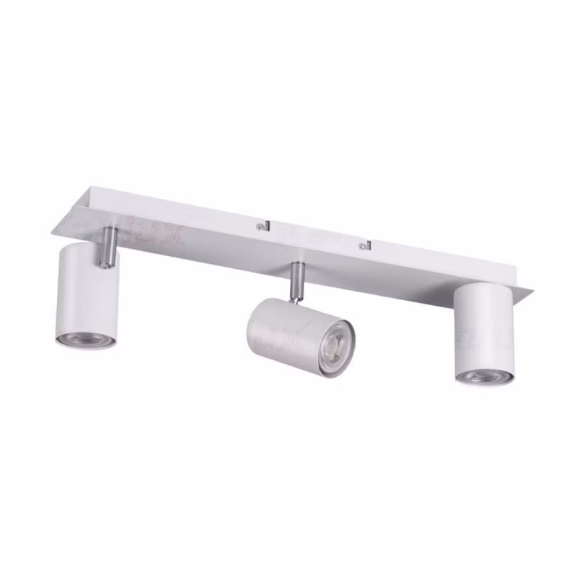 Kinkiet ścienny Kanlux Evalo biały chromowany 3 x GU10 x 10W IP20 wym: 12 x 8 x 45 cm – 1 szt.