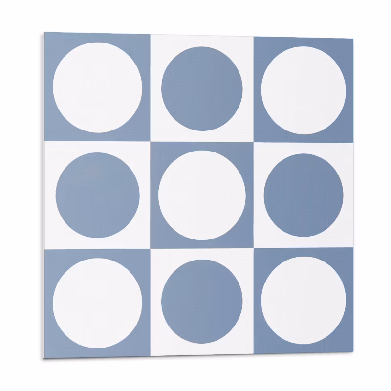 Kafelki samoprzylepne Wallfluent 30×30 cm Siatkowe kręgi w geometrycznym stylu 9 szt.