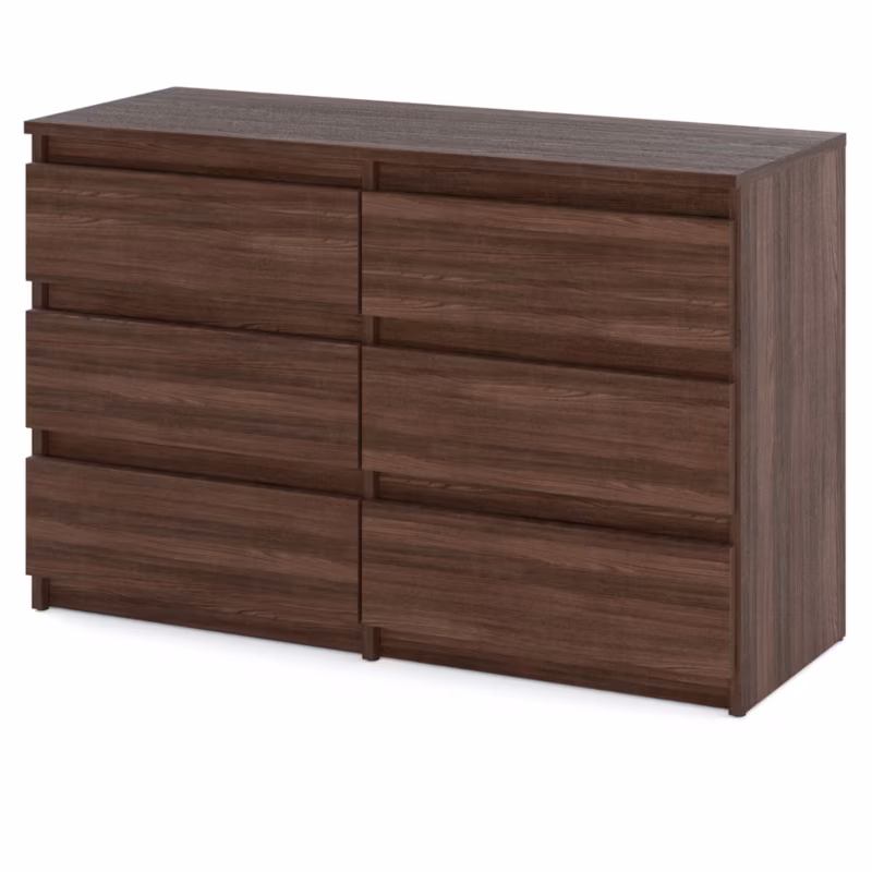 Komoda Hurtownia-Mebli Szuflady 6 Hugo Średnia 100cm Dąb Wenge Dąb Wenge 100×33.5×71.5 cm 1szt.