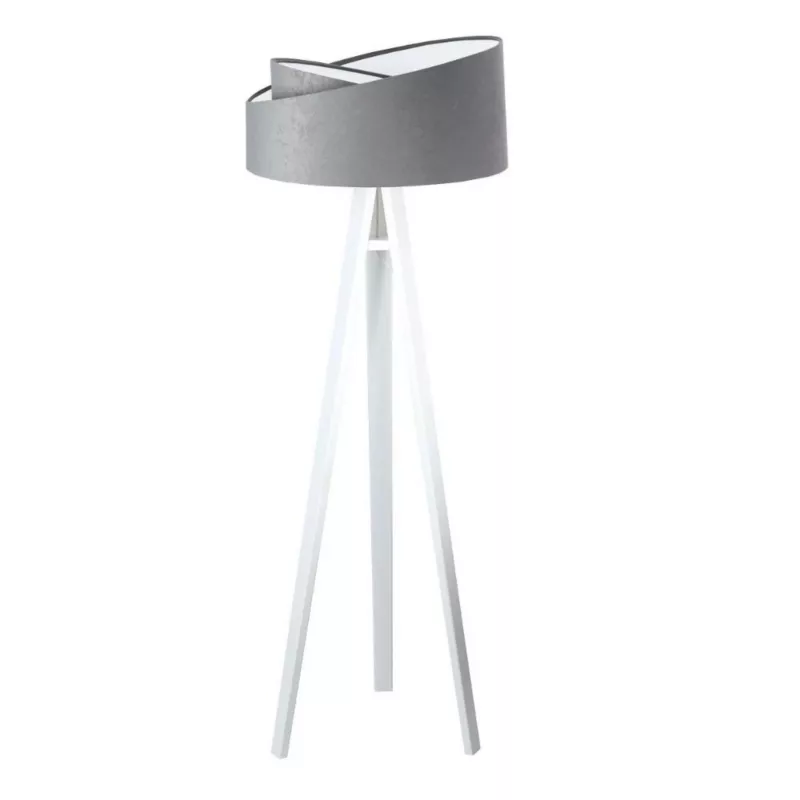 Lampa Bps Koncept stojąca GEMSTONE szara/biała 1 szt