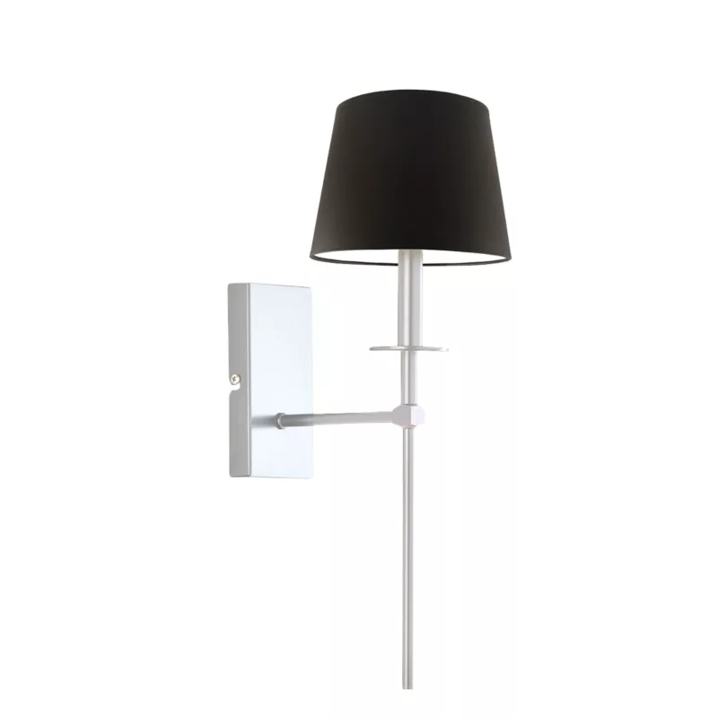 Kinkiet Volta Light Factory Loon Srebrny/Brązowy Abażur 1xE27 1szt.