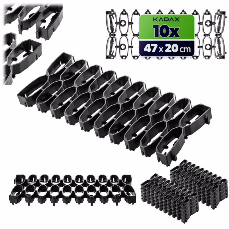 Kratka Trawnikowa KADAX Pod Robota Koszącego Idealna Na Łuki 47 cm Zestaw Czarny 10 szt.