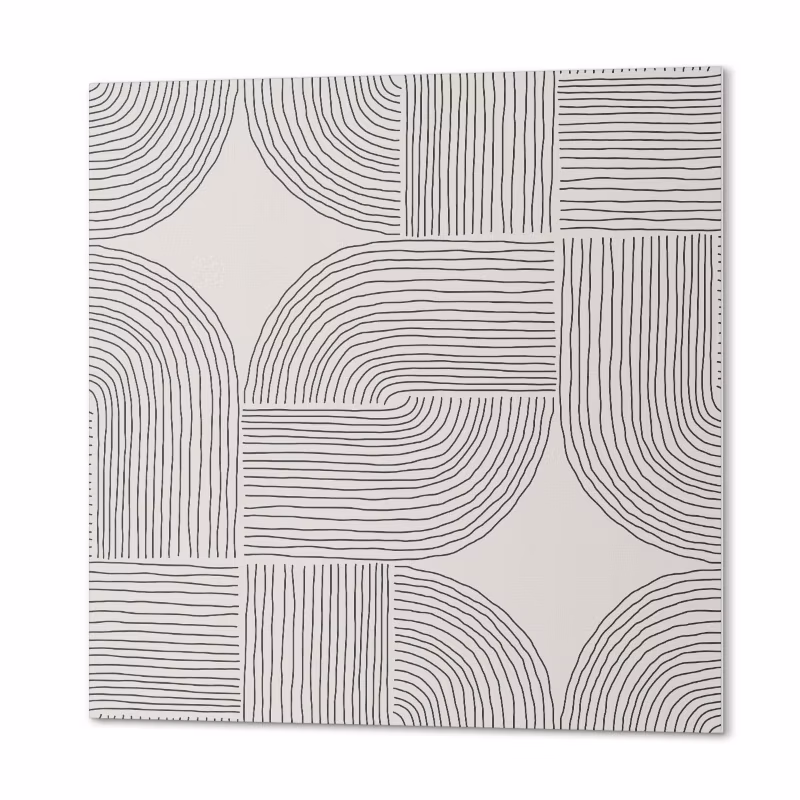 Komplet Kafelków PCV ArtPrintCave 30×30 cm Geometryczne linie w układzie 9 szt.