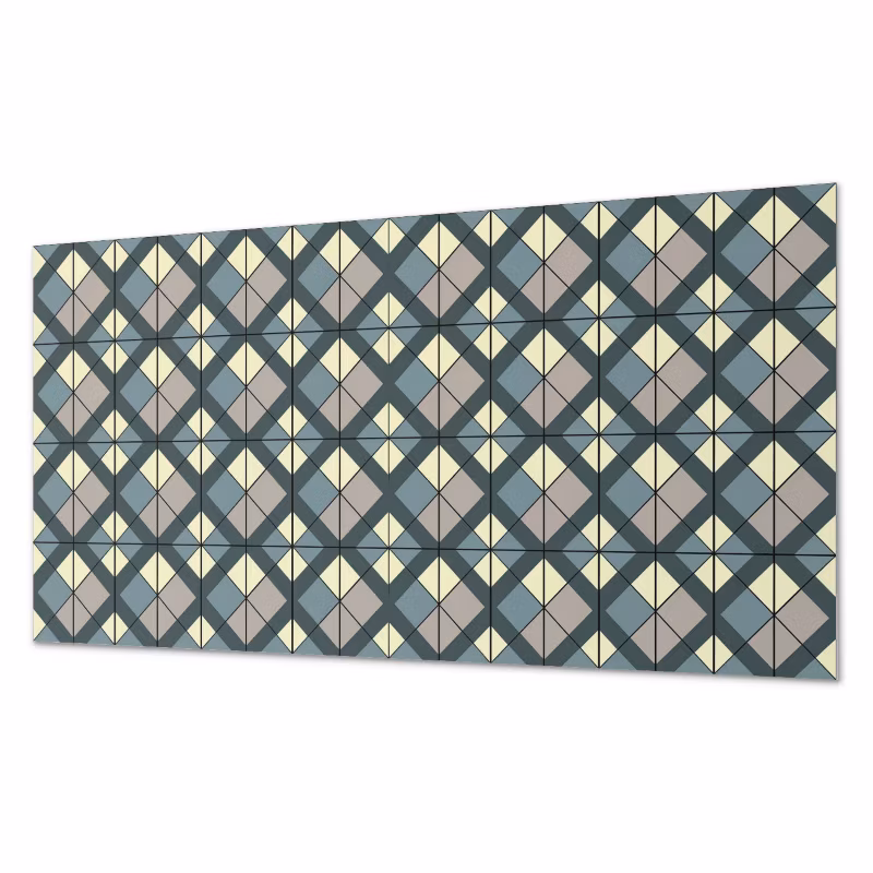 Komplet Kafelków Samoprzylepnych ArtPrintCave 60×30 cm Geometryczny wzór w kratkę 6 szt.