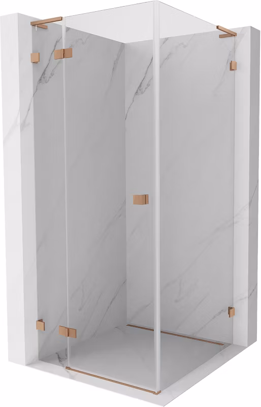 Kabina prysznicowa Mexen Lunar L transparent miedź szczotkowana 834L-090-090-65-00-L 1 szt.