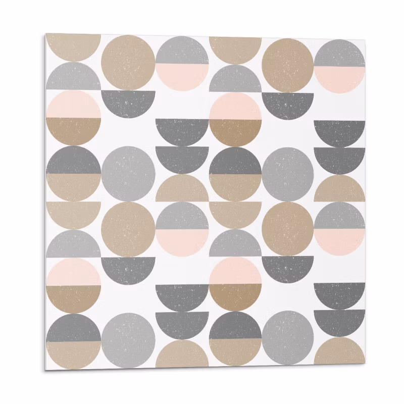 Kafelki samoprzylepne Wallfluent 20×20 cm Abstrakcyjna geometria okręgów i półokręgów 20 szt.