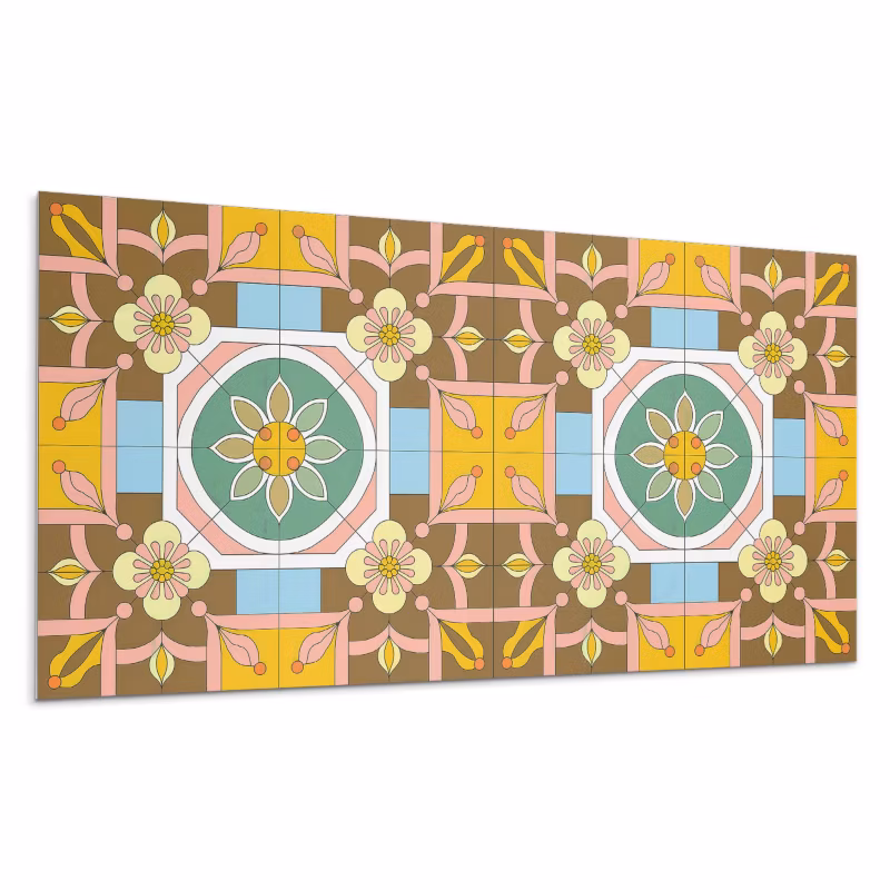 Panele samoprzylepne Wallfluent 60×30 cm Kwiatowy design 6 szt. 4070095611913