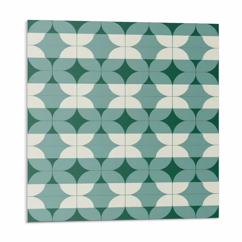 Kafelki samoprzylepne Wallfluent 50×50 cm Krągłe wzory w geometrii 4 szt.