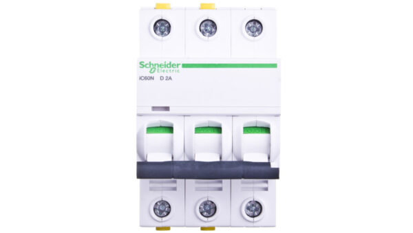 Wyłącznik nadprądowy 3P D 2A 6kA AC iC60N-D2-3 Acti9 A9F05302