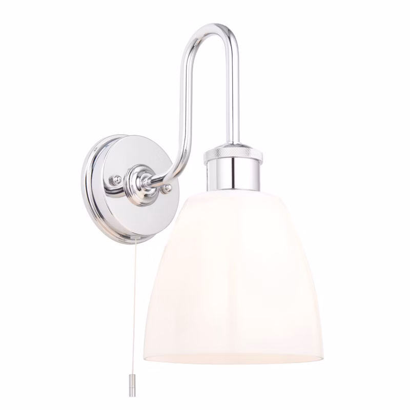 Kinkiet z włącznikiem Endon PIPER chromowany 1xE27x20W IP44 – 1 szt.