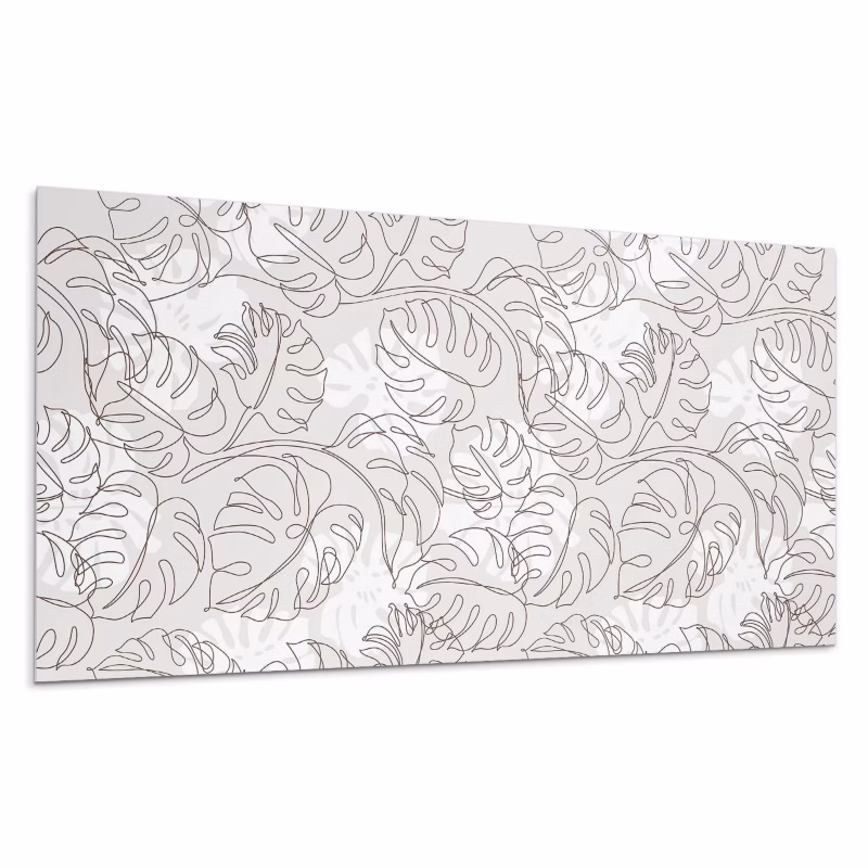 Kafelki samoprzylepne Wallfluent 60×30 cm Geometria liści w minimalistycznym stylu 6 szt.