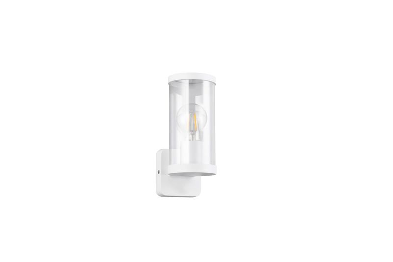 Kinkiet ścienny zewnętrzny RL Bonito biały 1 x E27 x 28W IP44 wym: 23 x 9,5 x 9,5 cm – 1 szt.