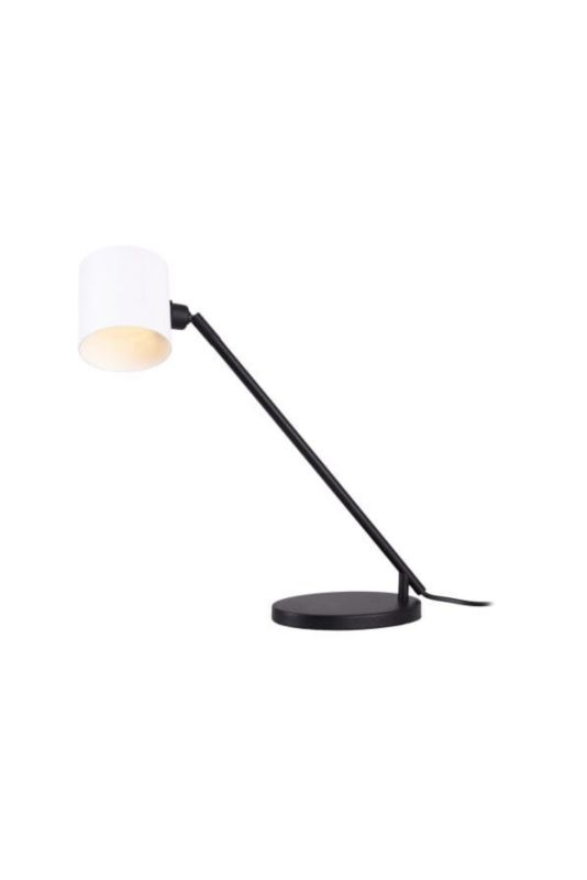 Lampa biurkowa ruchomy klosz Maxlight LAXER czarno-biała 1xGU10x10W IP20 wym:35x11x20cm – 1 szt.